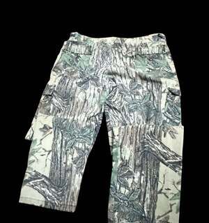 ntage Realtree Camo Cargo Pants 38 Waist Button Fly Drawstring Hem